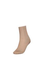 Socks - TH WOMEN SHORT SOCK 1P SMALL RIB beige