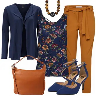 Outfit mit Blau High Heel Buffalo "Katy"