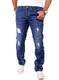 Reslad Jeans Herren Destroyed Look Slim Fit Denim Strech Jeans-Hose RS-2062 (W34 / L34, Blau)