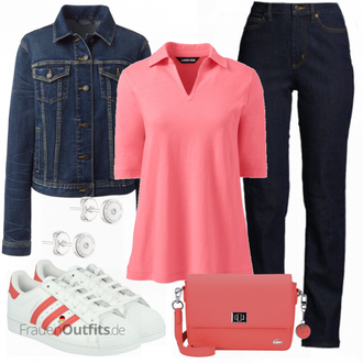 Outfit mit Rosa Lacoste "Leichtes Outfit"