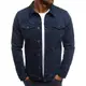 amropi Jeansjacke für Herren Jacket Denim Jeansmantel Jeans Jacken Marine, M