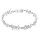 Swarovski Diapason Armband, weiss, rhodiniert