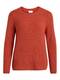 VILA Strickpullover feuerrot