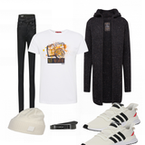 Strickjacken und Cardigans mit T-Shirts kombinieren image