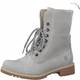 Tamaris Damen Stiefel, Frauen Schnürstiefel,Primaloft,warm gefüttert,Boots,Winterstiefel,Winterschuhe,uebergangsstiefel,Light Grey,38 EU / 5 UK