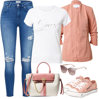 Outfit s Béžová Teniska/Sportovní Bota/Zimní bota Dockers by Gerli "Ležérní Outfit"