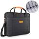 DOB SECHS 15-15.6 Zoll Laptoptasche Aktentaschen Handtasche Tragetasche Schulter Tasche Notebooktasche Laptop Sleeve Laptop hülle für bis zu 15-15.6 Zoll Laptop Dell/MacBook/Lenovo/HP,Schwarz