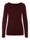 VERO MODA Damen Vmcare Structure O-Neck Blou Ga Noos Pullover, Rot (Port Royale Port Royale), M EU
