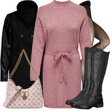 Červené pončá a kimona outfity image