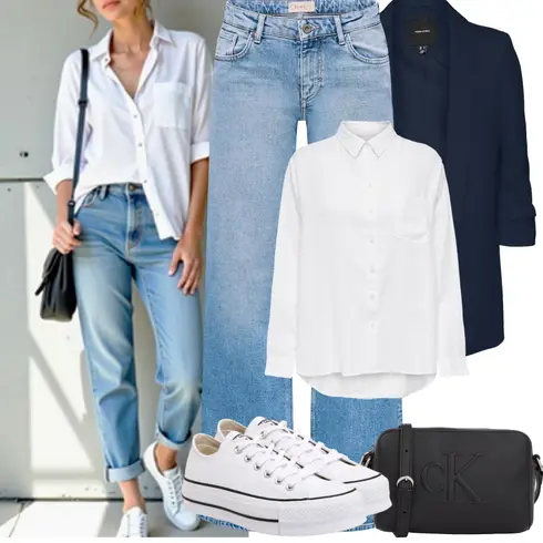 Kombinace Bílá/Krémová Halenka se Stojatým Límcem/Oversize Muselínová Blůza/Žehlení odolná blůza/Businessová Halenka/Oversize Halenka/Halenka s Dlouhým Rukávem/Blůza s knoflíčkem/Slip-on Halenka/Halenkové Body/Lněná Halenka Only