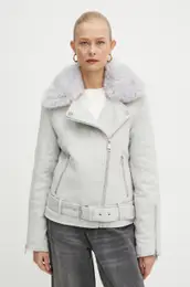 Jakna s primesjo volne NANCY siva barva, W4BL30 WGJG2