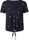ONLY Shirt ''''Isabella''''  wit / nachtblauw