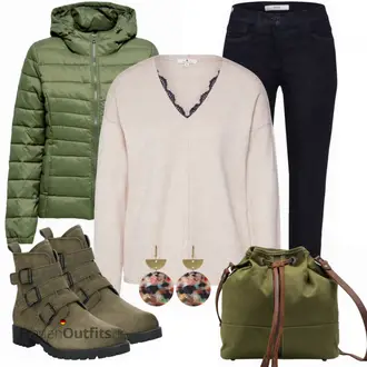 Schicke Outfits mit Schwarz/Mischfarben Hose Große Größe Brax "Schickes Herbst Outfit"