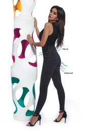 SANSA Women's Leggings with Push-Up & Taille Effect and Tie