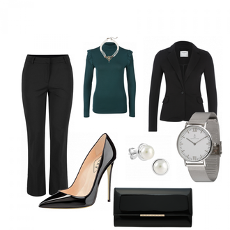 Winter Outfits mit Schwarz Mantel/Blazerjacke/Lederjacke/Strick­blazer/Kurzblazer/Sweatblazer/Lederjacke für Männer/Lederjacke/Strick Große VERO MODA "Brooutfit"