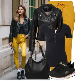 tenues avec Doré/Noir/Marron Chaussure d'approche/Chaussure de Fitness/Chaussure de Gym/Chaussure de Entraînement/Chaussure de Jogging/Chaussure à Lacets/Chaussure Confortable/Basket Basse/Chaussure de santé/Chaussure à Lacets/Baskets d'été/Basket Fine/Chaussure de Marche Skechers "Tenue de tous les jours"