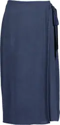 Blue Seven dames rok - rok dames wikkelrok omslagrok - donkerblauw - 182054 - maat 40