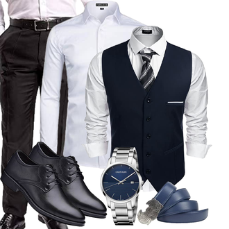 20er Jahre Outfit mit Unkategorisiert COOFANDY "Business Outfits"Look: Casual, Dad, Emo, Boyfriend, Western, Metal, Trendige, Classic, Stil, 20er Jahre