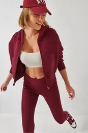 Women's Hooded Zippered Cardigan