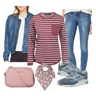 Cowgirl, Esthetische Outfit mit Rosa/Lila Schal/Hut Bandana Cashmere Dreams "Desires"Look: Western, Trendige, Vintage, Boho, Trachten, Cowgirl, Country Styl, Retro, 80er