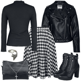 Rock Outfits Schwarz Lang für Damen image