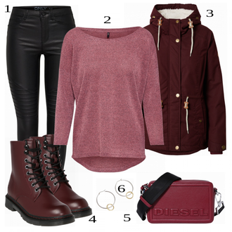 Outfit sa Plava/Crvena Čizmica Dockers by Gerli "Savršeno za jesen"
