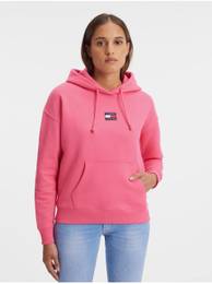 Růžová dámská mikina s kapucí Tommy Jeans - Dámské