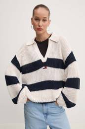 Pulover enski, be barva, DW0DW18523