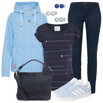 Winter Outfits mit Weiß Sneaker Adidas Originals "CasualFriday"