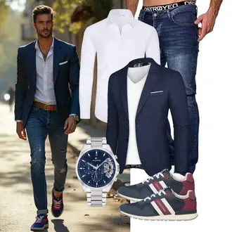 Business Outfits Leger mit PJ PAUL JONES "Business Outfit"Look: Classic, Moderne, Sportlich, Leger, Premium, Stil, Business