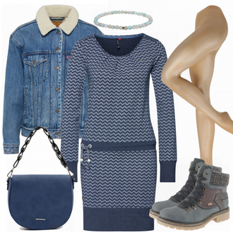 Cord Outfit mit Jacke/Mantel/Jeansjacke levi's "Jeana"