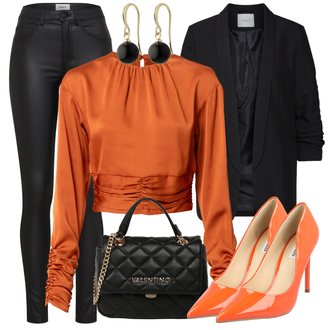 Elegante Outfits mit Schwarz/Weiß Hose Große Größe/Leggings Große Größe/Lederimitathose/Lederlegging/Leggings Lederoptik/Lederhose/Skinny Hose/Lack Legging Only "Eleganter Look"
