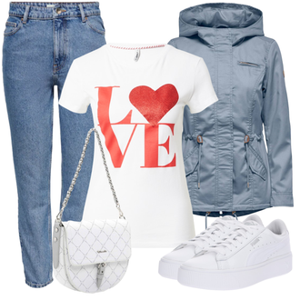 Jízda na koni Outfit s Modrá/Světle modrá High Waist Džínové Kalhoty/Zkrácené Džíny/Džíny s Rozparkem/Formální Košile/Zužující se Džíny/Boyfriend Džínové kalhoty/Girlfriend Džíny/Dad Džíny/Vintage džíny/Mom Jean Only "Jarní outfit"Look: Jízda na koni, Volný čas, Na Procházku