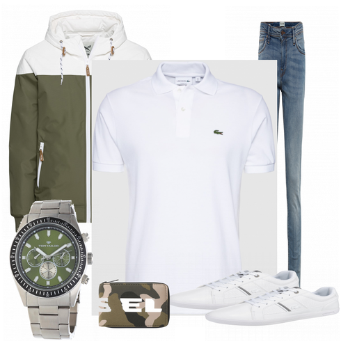 Weiß Poloshirt Lacoste kombinieren
