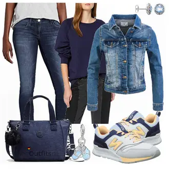 Winter Outfit mit Blau/Dunkelblau Straight Leg Jean/T-Shirt/Regular-Fit Jeans/Push up Jeans/Winterjacke/Low Waist Jean/Leder Schuhe/Slim Fit Jeans/Low Rise Jean Mavi "LEVIS"