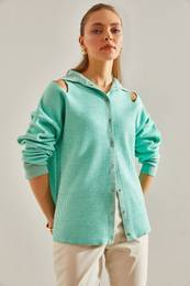 Women's Off-the-Shoulder Collar Knitwear Cardigan
