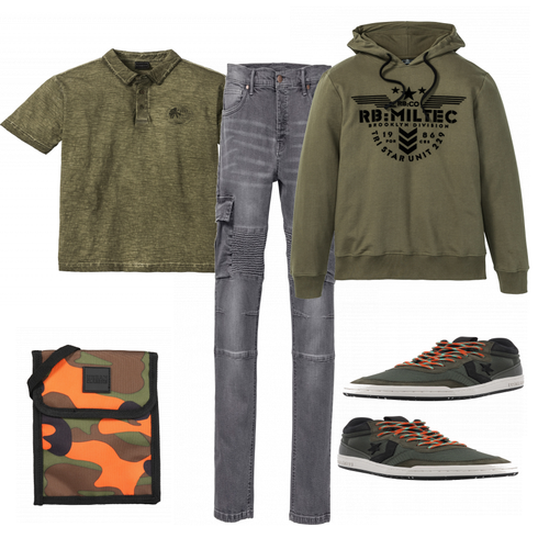 Schwarz Schultertasche Urban Classics kombinieren