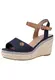 TOM TAILOR Sandalen navy / cognac / kupfer