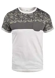 !Solid Florian Herren T-Shirt Kurzarm Shirt Rundhals-Ausschnitt aus 100% Baumwolle Meliert, Größe:L, Farbe:Mid Grey (2842)