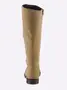 Khaki Overknee Stiefel für Damen image