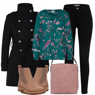 Outfit mit Braun Stiefel Timberland "Lika"