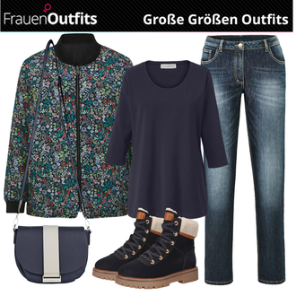 Outfit mit Stiefelette/SchnürStiefelette ESPRIT "Freizeit Outfit für Mollige"
