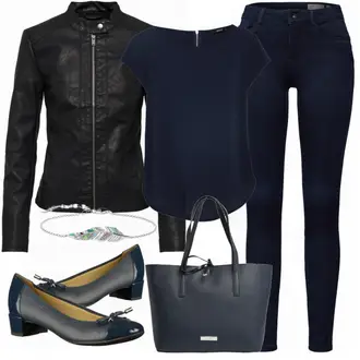 Outfit mit Grau High Heel Geox "Only"