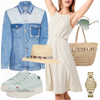 Outfit mit Beige Uhr Armani Exchange "Modisches Freizeit Outfit"