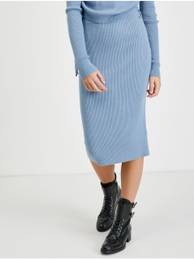 Light blue pencil sweater skirt Calire - Women's