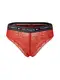 Tommy Hilfiger Underwear Moteriškos kelnaitės  raudona / juoda / balta