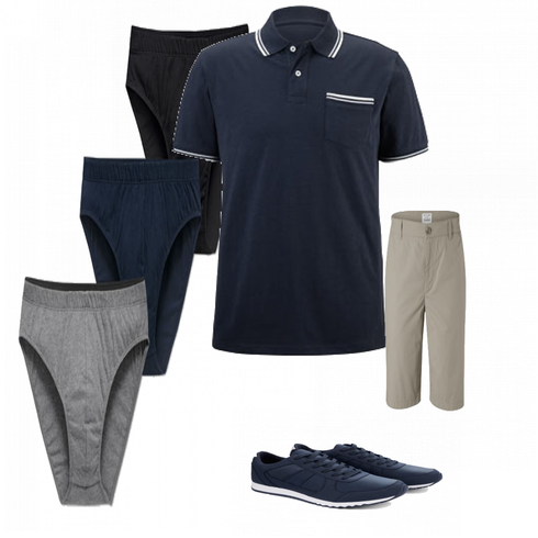 Blau Unterwäsche Unterhose Tchibo kombinieren