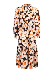 Dorothy Perkins Petite Kleid creme / orange / schwarz
