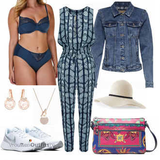 Outfit met grijs Sportschoen "Zomerse look voor het alledaagse leven"