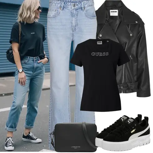 Comment poter Bleu clair Pantalon Grande Taille/T-shirt/Jean Évasé/Jeans avec Fente/Veste en Cuir pour Homme/Jeans vintage/Jean Large VERO MODA avec Bleu clair Pantalon Grande Taille/T-shirt/Jean Évasé/Jeans avec Fente/Veste en Cuir pour Homme/Jeans vintage/Jean Large VERO MODA
